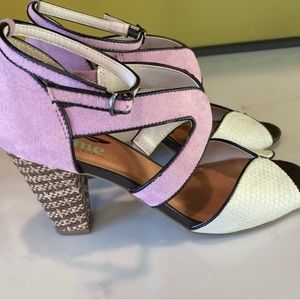 ANTHROPOLOGY Plume by Faryl Robin Retro heels size 8